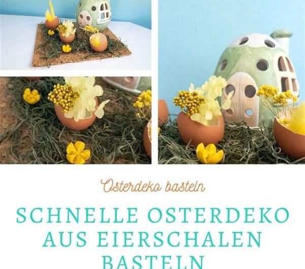Schnelle Osterdeko mit Eierschalen