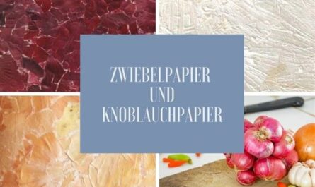 Zwiebelschalenpapier und Knoblauchschalenpapier