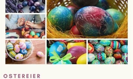 Eier färben und bemalen, marmorieren und dekorieren