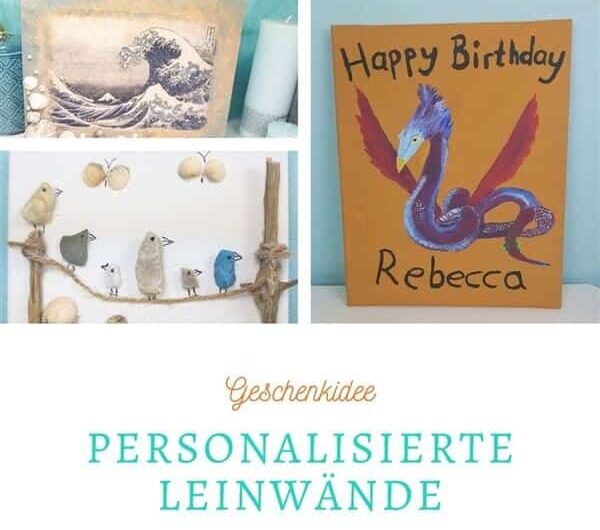 Personalisierte Leinwände: Individuelle Geschenke basteln