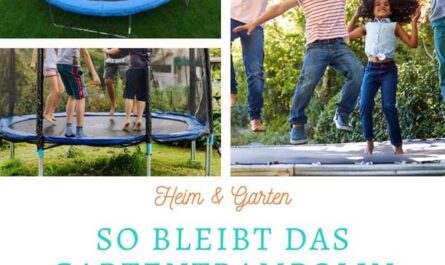 Gartentrampolin warten, pflegen und schonen