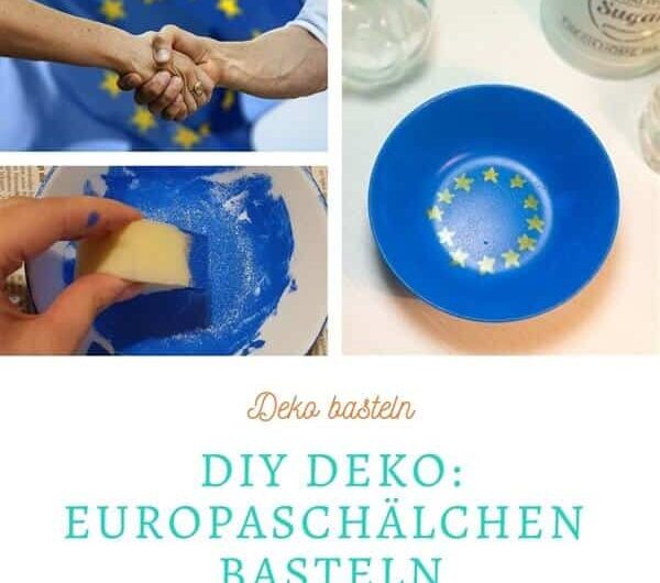Europa Deko-Schälchen basteln