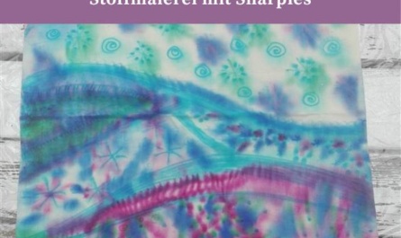 Stoffmalerei mit Sharpies