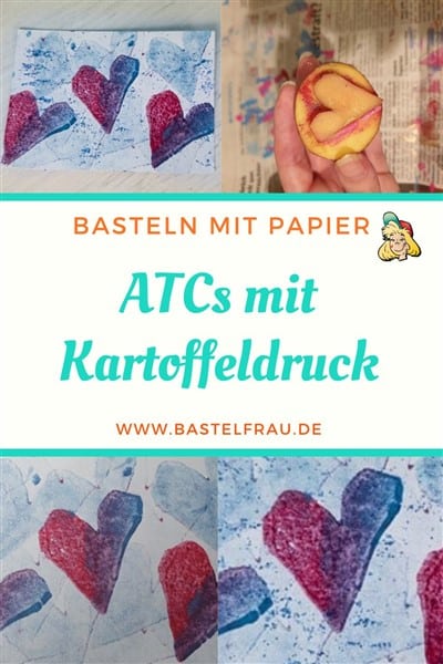ATCs mit Kartoffeldruck Pinterestbild