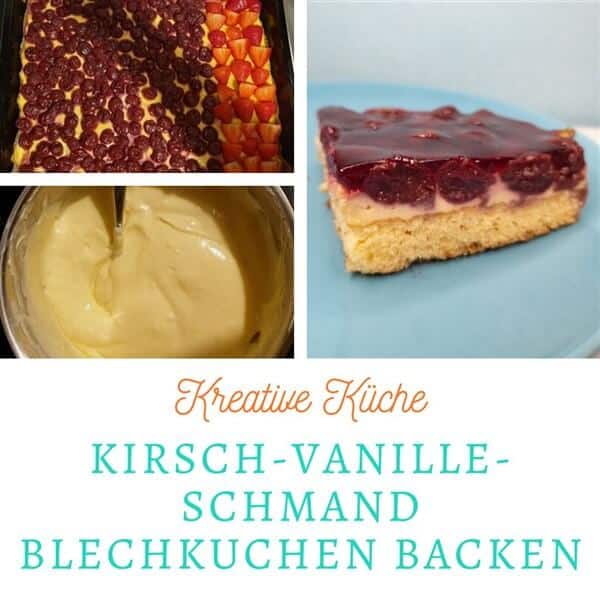 Kirsch-Vanille-Schmand Blechkuchen Titelbild