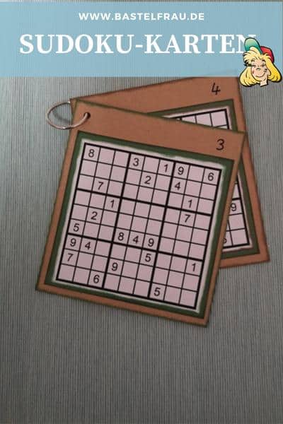Sudoku-Karten basteln