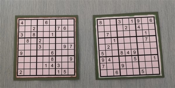 Bastelanleitung für Sudoku Karten
