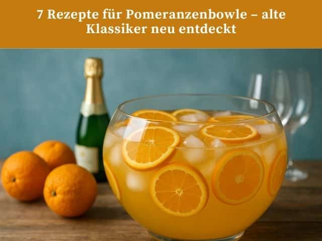7 Rezepte für Pomeranzenbowle – alte Klassiker neu entdeckt