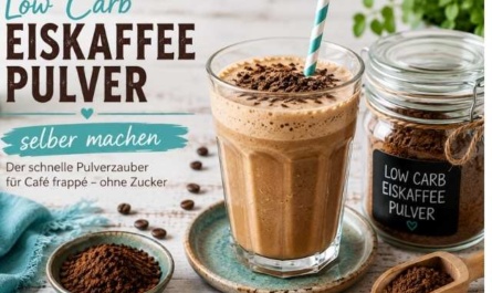 Low Carb Eiskaffee Pulver selber machen