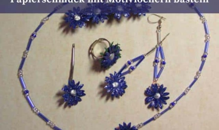 Papierschmuck mit Motivlochern herstellen