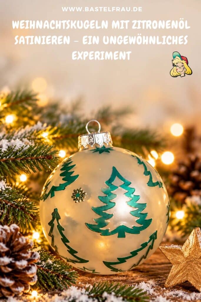 Weihnachtskugeln mit Zitronenöl satinieren – ein ungewöhnliches Experiment
