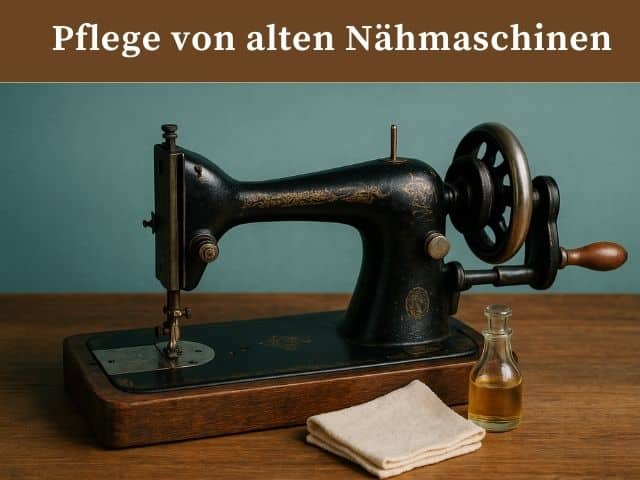 Pflege von alten Nähmaschinen