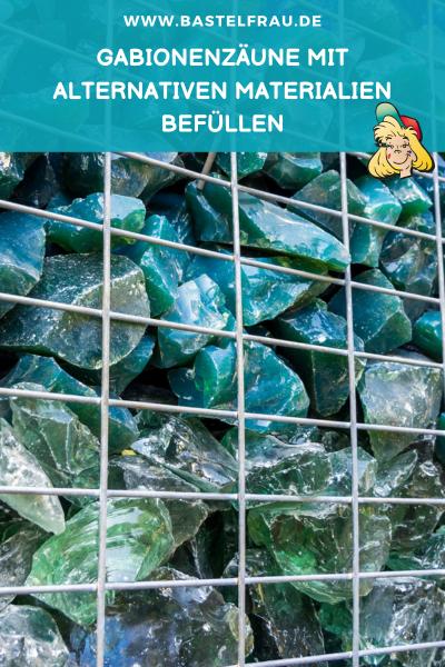 Gabionenzäune mit alternativen Materialien befüllen