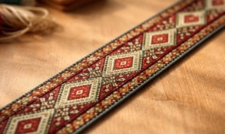 Bandweben mit Plättchen