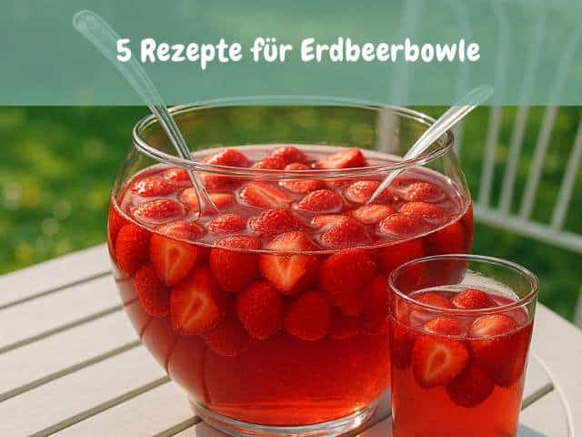 5 Rezepte für Erdbeerbowle