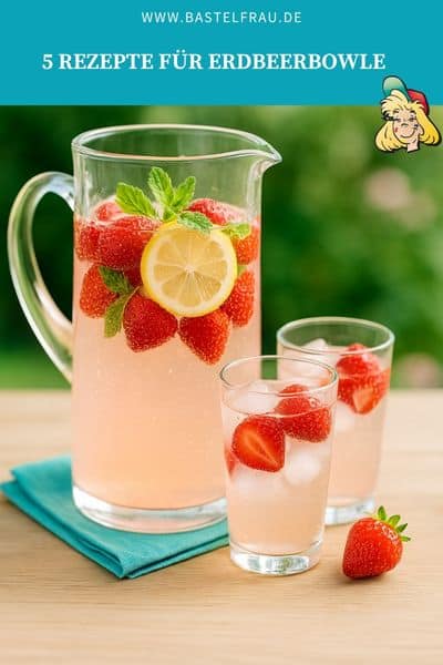 5 Rezepte für Erdbeerbowle