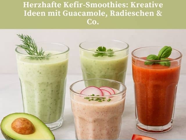 Herzhafte Kefir-Smoothies: Kreative Ideen mit Guacamole, Radieschen & Co.