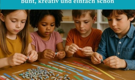 Papierperlen mit Kindern basteln – bunt, kreativ und einfach schön