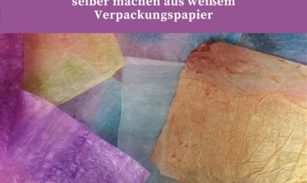 Seidenpapier Upcycling: Bastelpapier selber machen aus weißem Verpackungspapier