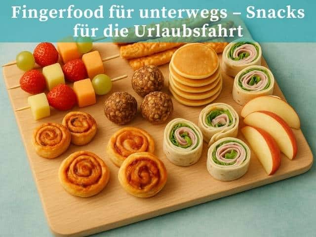 Fingerfood für unterwegs – Snacks für die Urlaubsfahrt