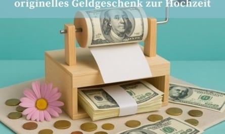 Geld-Druckmaschine basteln – ein originelles Geldgeschenk zur Hochzeit