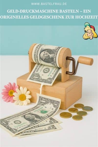 Originelles Geldgeschenk basteln 🎁💶: Diese Geld-Druckmaschine ist der Hingucker auf jeder Hochzeit! Mit Anleitung & Tipps zum Nachmachen 👉 Jetzt ausprobieren!