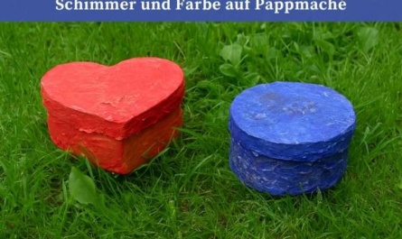 Kleine Dosen mit Pearl Ex gestalten – Struktur, Schimmer und Farbe auf Pappmaché