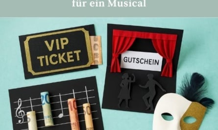 Kreative Geldgeschenke und Gutscheine für ein Musical