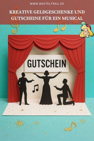 Kreative Ideen für Geldgeschenke und Gutscheine für ein Musical – von Eintrittskarte bis Pop-up-Bühne. Bastel dir die schönsten Verpackungen!