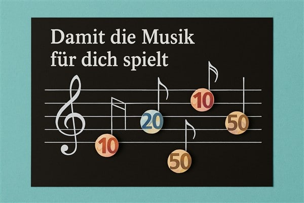 Geldgeschenke und Gutscheine für ein Musical:  Notenblatt