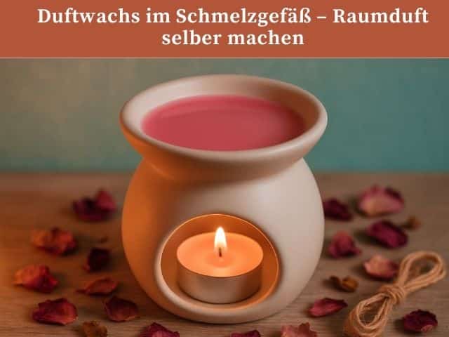 Duftwachs im Schmelzgefäß – Raumduft selber machen