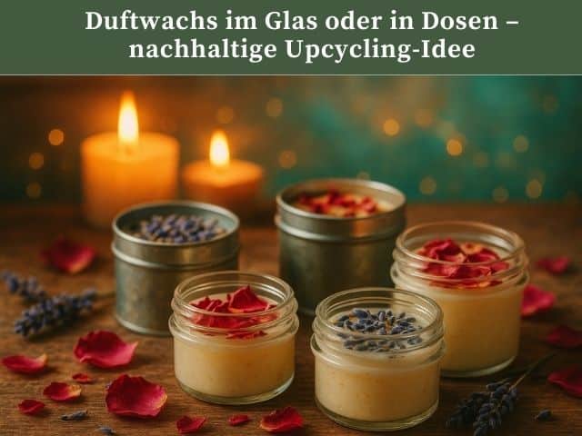 Duftwachs im Glas oder in Dosen – nachhaltige Upcycling-Idee