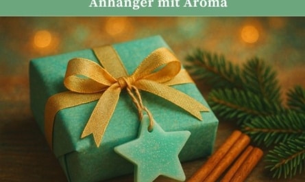 Geschenkdeko aus Duftwachs – kleine Anhänger mit Aroma