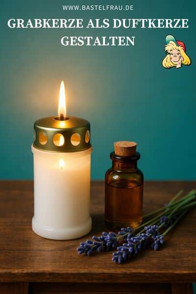 DIY-Anleitung – Grabkerze als Duftkerze gestalten.