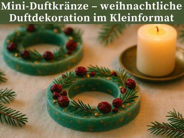 Mini-Duftkränze – weihnachtliche Duftdekoration im Kleinformat