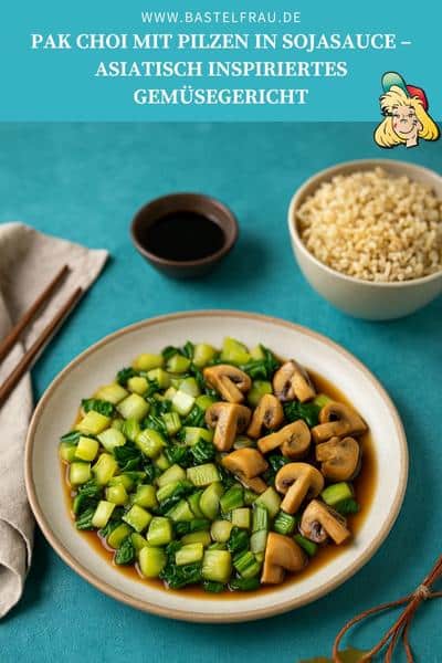 Pak Choi mit Pilzen in Sojasauce – Asiatisch inspiriertes Gemüsegericht
