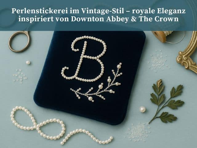 Perlenstickerei im Vintage-Stil – royale Eleganz inspiriert von Downton Abbey & The Crown