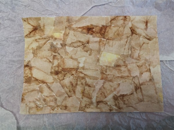 Frankenpaper aus Teebeutelpapier – gerissen