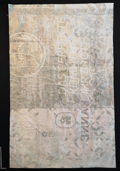 Upcycling-Papier aus Brötchentüte