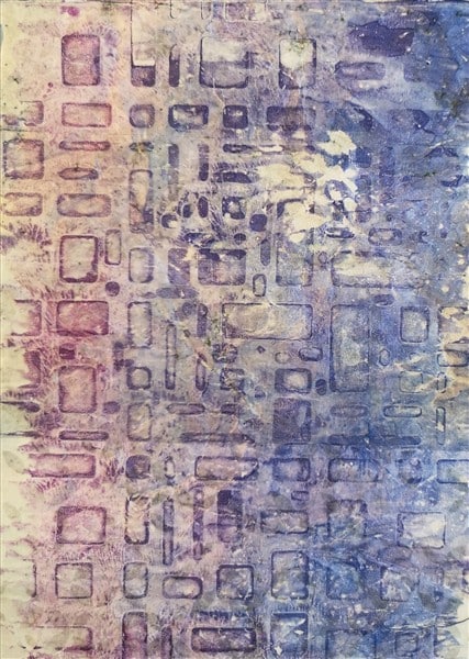 Alte Papiertüten mit Gelli-Print bedrucken