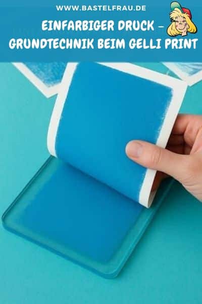 Einfarbiger Druck – Grundtechnik beim Gelli Print