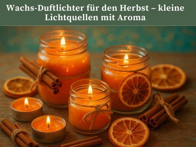Herbstliche Teelichter – kleine Lichtquellen mit Aroma