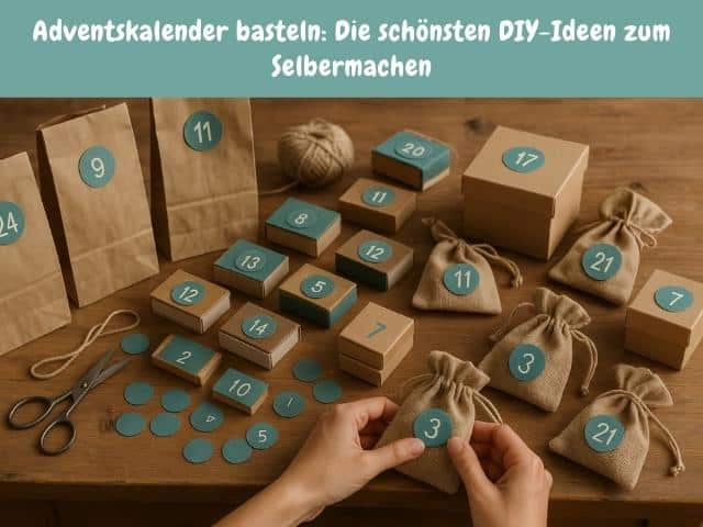 Adventskalender basteln: Die schönsten DIY-Ideen zum Selbermachen