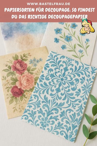 Papiersorten für Decoupage: So findest du das richtige Decoupagepapier
