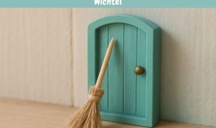 Mini-Besen aus Zahnstochern – Sauberkeit für den Wichtel