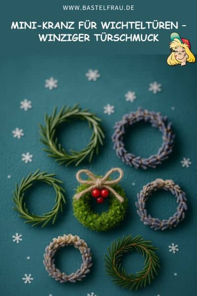 Mini-Kranz für Wichteltüren – winziger Türschmuck