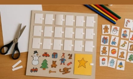 Bastelanleitung Nostalgischer Adventskalender