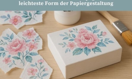 Serviettentechnik Decoupage: Die leichteste Form der Papiergestaltung