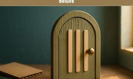 Wichteltür aus Verpackungskarton – Upcycling deluxe