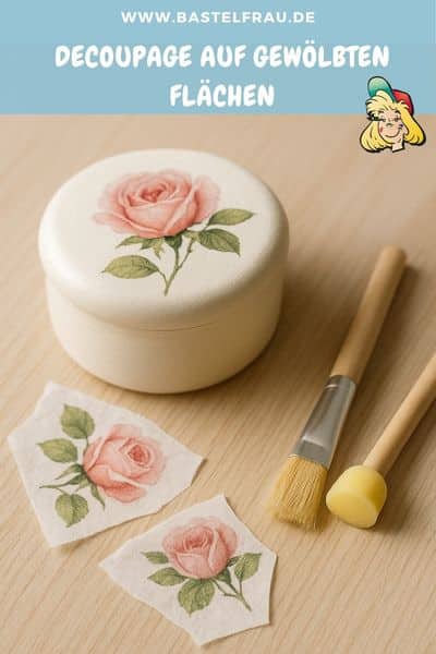 Decoupage auf gewölbten Flächen: So gelingt das Arbeiten auf Rundungen